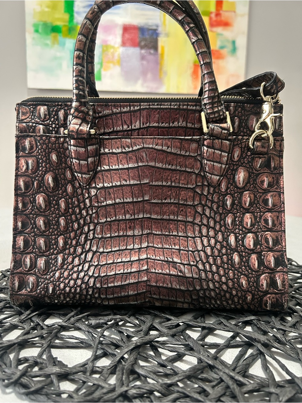 Brahmin Small Camille Plum Melbourne - Picture 8 of 9